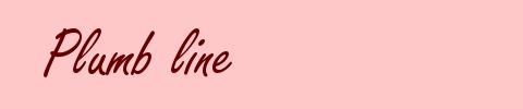 Plumb line